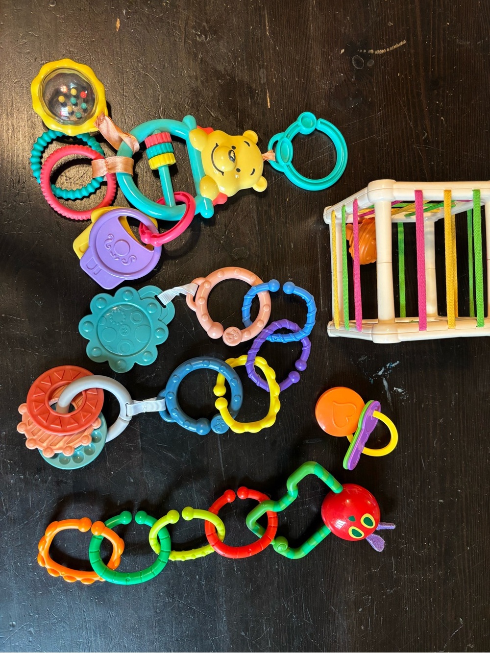 Colorful Baby Teething & Rattle Toy Set - Multicolor